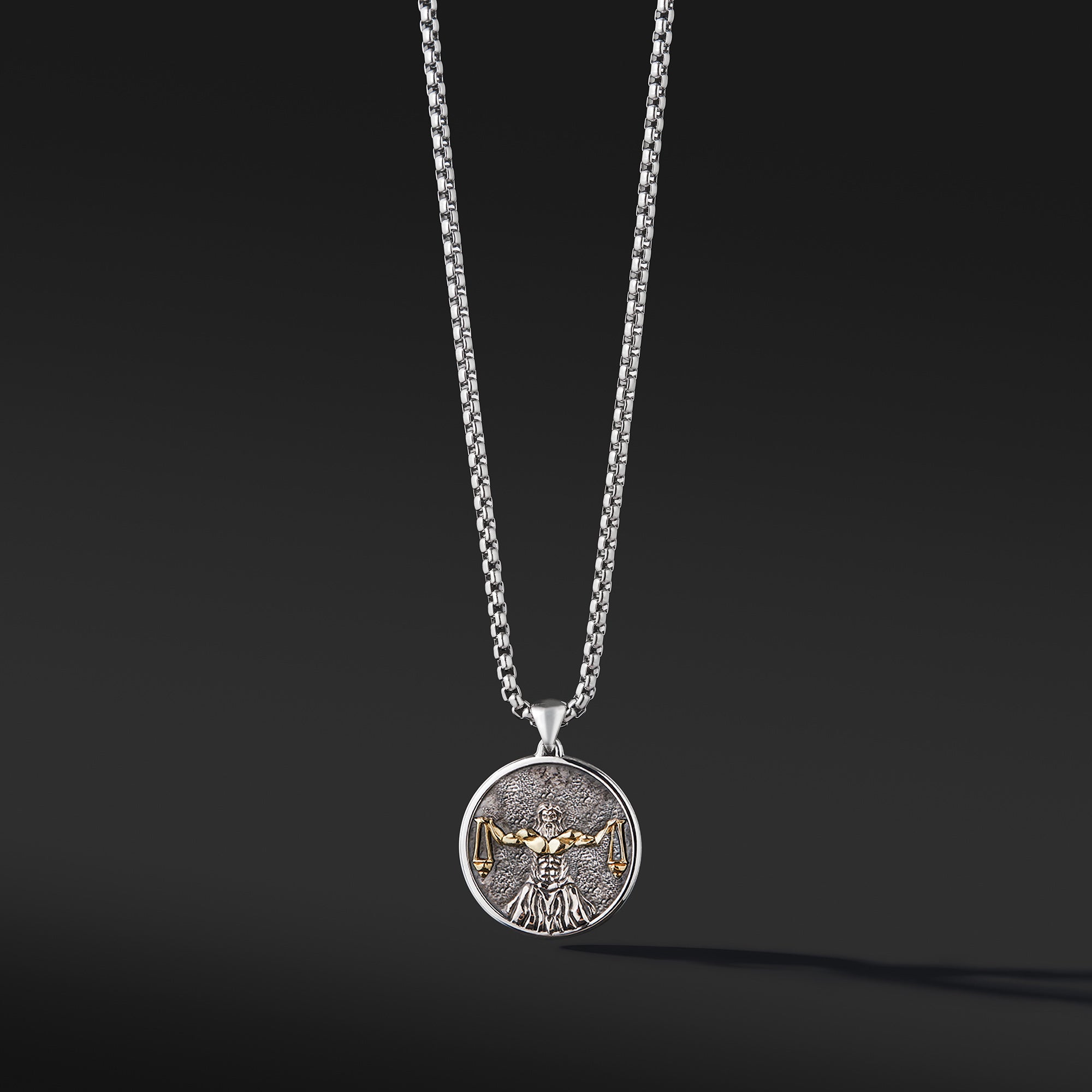 Zodiac necklace, libra pendant necklace, Star sign necklace for men,